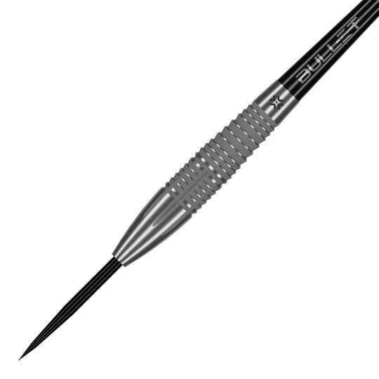 Bullet Monolith stalen pijltjes Bullet Monolith Steel Darts sind abgebildet. Das Produkt zeigt mehrere Artikel der Monolith-Reihe.