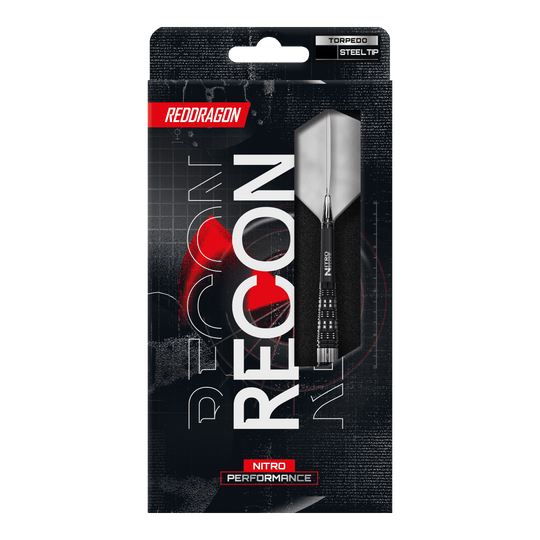 Red Dragon Verkenning Torpedo Stalen Pijltjes Auf dem Foto sind die Red Dragon Recon Torpedo Steeldarts abgebildet. Diese Darts zeichnen sich durch ihre spezielle Torpedoform aus.