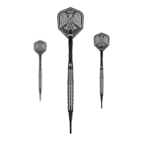 Shot Goths Wulfaz softdarts - 20g Das Bild zeigt ein Set der Shot Goths Wulfaz Softdarts - 20g. Das Set bietet alles, was für ein Softdartspiel benötigt wird.