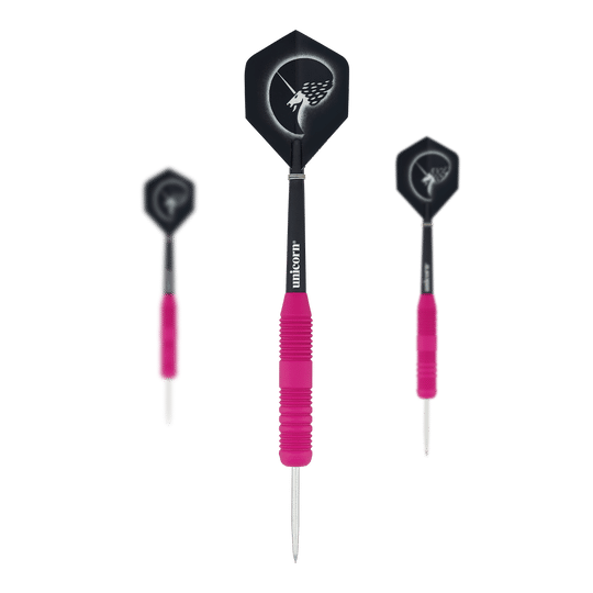 Unicorn Core Plus rubberen roze stalen darts