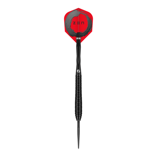 Shot ZEN Torpedo Turbo Point stalen dartpijlen - 23 g Auf diesem Bild sind die Shot ZEN Torpedo Turbo Point Steeldarts - 23g zu sehen. Die Steeldarts werden präsentiert.