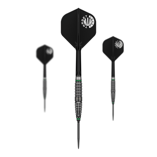 Dieses Bild präsentiert die Target Japan Prime Series Akito Yamagata Scream GEN2 Swiss Point Steeldarts - 23g. Die Steeldarts bieten ein modernes Design und hohe Qualität für Darts-Spieler.