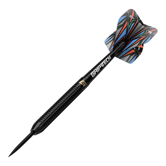 GOAT Athlete zwarte wolfraamstalen dartpijlen Zu sehen sind die GOAT Athlete Black Tungsten Steeldarts. Die Steeldarts bestehen aus hochwertigem Tungsten mit einem sportlichen Aussehen.