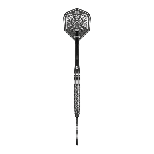 Shot Goths Wulfaz Turbo Point stalen dartpijlen - 23 g Hier ist ein weiteres Detailbild der Shot Goths Wulfaz Turbo Point Steeldarts - 23g. Das Bild hebt die Qualität und das Material hervor.
