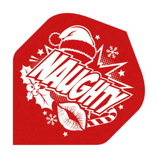 McDart Naughty Or Nice No2 Standaardvluchten Das Bild zeigt McDart Naughty Or Nice No2 Standard Flights. Hierbei handelt es sich um hochwertige Dartflights.
