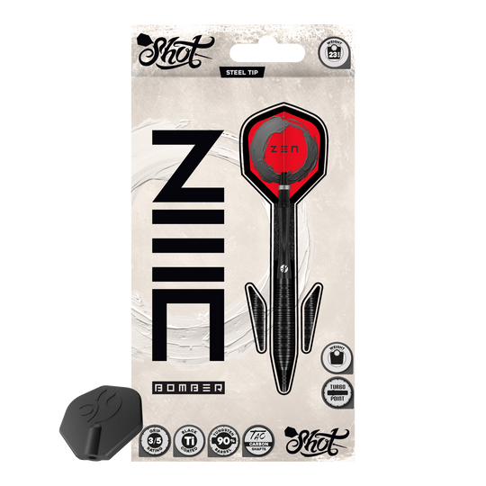 Schiet met ZEN Bomber Turbo Point stalen dartpijlen