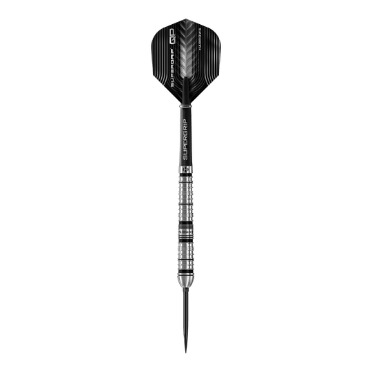 Harrows Supergrip Tapered Quick Point stalen dartpijlen Abgebildet sind die Harrows Supergrip QP Tapered Quick Point Steeldarts. Sie eignen sich ideal für Steeldartspieler auf jedem Niveau.