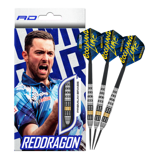 Red Dragon Luke Humphries messing stalen dartpijlen - 21 g
