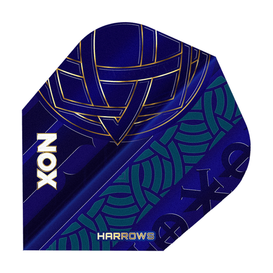 Harrows Nox No6-vluchten Gezeigt werden die Harrows Nox No6 Flights. Diese Flights sind für Dartspieler gedacht.