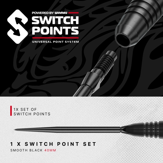 Red Dragon Jonny Clayton RD-ADV Switch Point stalen dartpijlen Das Produkt auf der Aufnahme heißt RedDragon_JC_ADV_V1_1080x1080_03. Es wird in klarem Licht und aus passender Perspektive präsentiert.