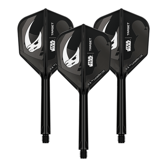 Target Star Wars K-Flex Set Mandalorian nr. 6 Flights Das Bild zeigt das Produkt '410625_Target_StarWars_K-Flex_Mandalorian_Armour_No6_Flights_33mm_2a'. Wahrscheinlich sind hier Mandalorian Armour Dart-Flights abgebildet.