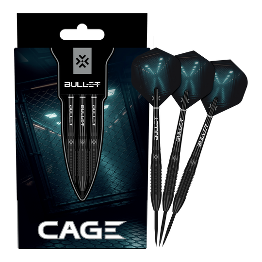 Bullet Cage stalen darts Abgebildet sind die Bullet Cage Steeldarts. Das Produkt eignet sich ideal für Dartspieler.