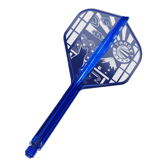 Target Japan K-Flex Blue Limited No2 Standaardvluchten Hier ist ein Target Japan K-Flex Blue Limited No2 Flights 33mm zu sehen. Die Abbildung zeigt die blaue Variante dieses Dartflights.