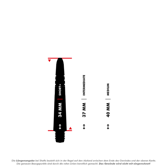 Winmau Vecta Shafts - Weiß