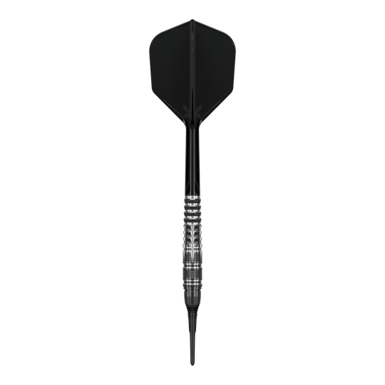 Target Black Marque Blaze Soft Darts - 18 g Hier sieht man die Target Black Marque Blaze Softdarts - 18g. Sie sind speziell für den Softdart-Sport entwickelt.