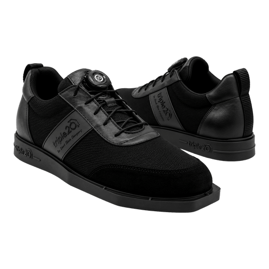 Triple20 Dart schoenen van textiel met draaisluiting - zwart Triple20 Dart schoenen van textiel met draaisluiting - zwart