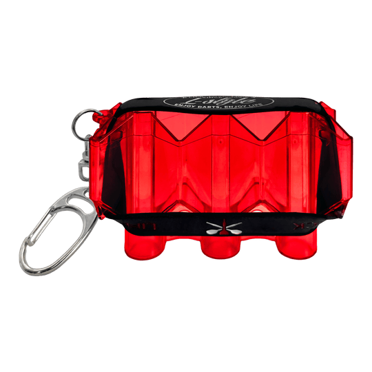 L-Style Krystal flightcase SP Abgebildet ist ein Krystal Flight Case in Rot. Es dient zum sicheren Aufbewahren von Dart-Flights.