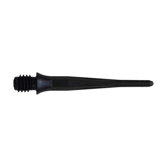 Caliburn 2BA soft dartpunten zwart - verpakking van 50 stuks Hier sieht man die Caliburn 2BA Softdartspitzen in Schwarz als 50er Packung. Die Spitzen sind ideal für Softdartspiele geeignet.