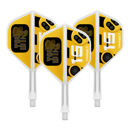 Target K-Flex You Win No2 Standaardvluchten Das Bild zeigt einen Artikel mit dem Dateinamen 410591_Target_K-Flex_YouWin_No2_Standard_Flights_19mm_1Set. Es ist wahrscheinlich ein Set von Dart-Flights.