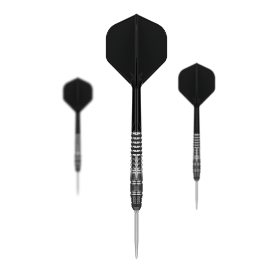 Target Japan Black Marque Blaze Swiss Point stalen dartpijlen - 23 g Abgebildet ist das Set der Target Japan Black Marque Blaze Swiss Point Steeldarts - 23g. Das Set besteht aus drei hochwertigen Steeldarts für den professionellen Gebrauch.