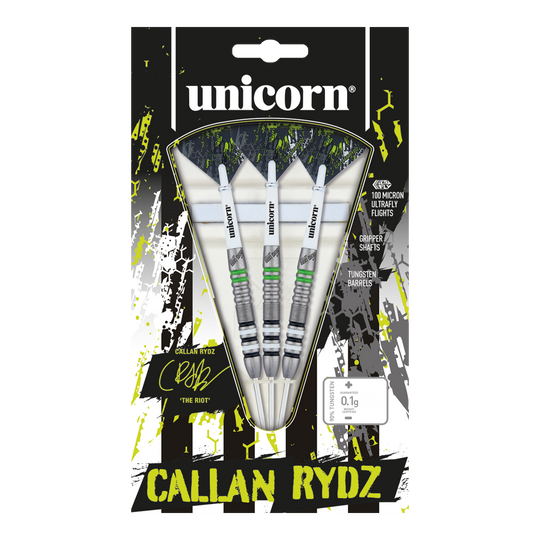 Unicorn Callan Rydz The Riot stalen dartpijlen