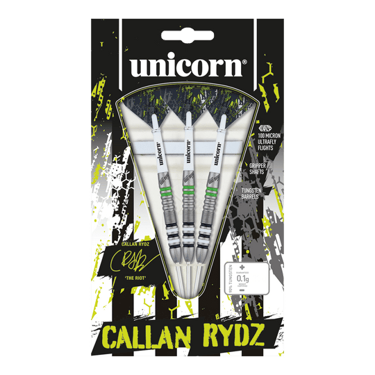 Unicorn Callan Rydz The Riot stalen dartpijlen