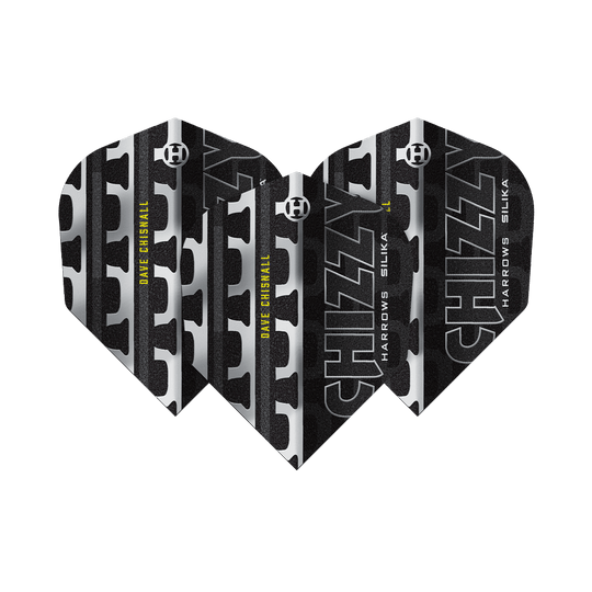 Harrow's Dave Chisnall Chizzy Serie 4 Nr. 6 Vluchten Abgebildet ist Harrows Dave Chisnall Chizzy Series 4 No6 Flights. Die Flights sind für den Einsatz beim Dart bestimmt.