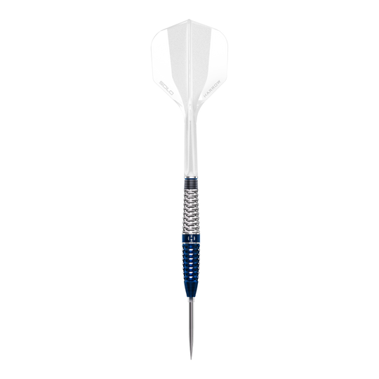 Das Bild zeigt die Harrows GEO Torpedo Quick Point Steeldarts. Sie bieten Spielern eine hochwertige Verarbeitung.