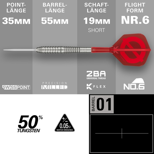 Targetgroep O 01 Swiss Points Steeldarts Targetgroep O 01 Swiss Points Steeldarts