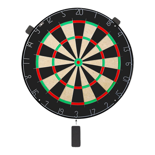 Karella Dartboard BullOut Set inclusief 2 sets stalen darts Abgebildet ist das Karella Dartboard BullOut Set inklusive zwei Sätzen Steeldarts. Dieses Set ist ideal für das heimische Dartspiel.