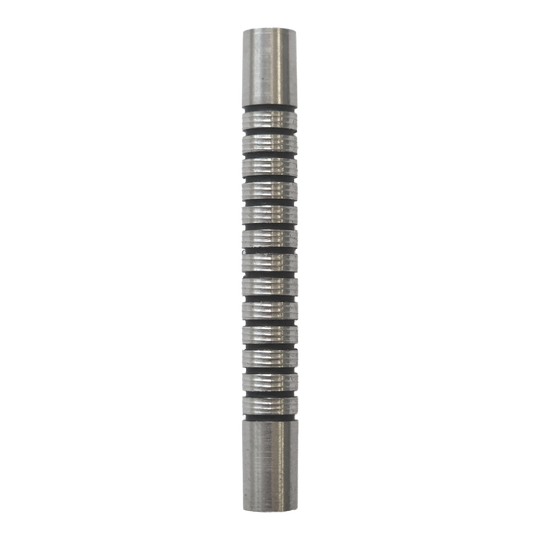 McDart Softdart Barrels met zwarte ring - 18 g Abgebildet ist ein McDart Black Ring Softdart Barrels - 18g. Es handelt sich um einen schwarzen Dart-Barrel mit Ringstruktur.