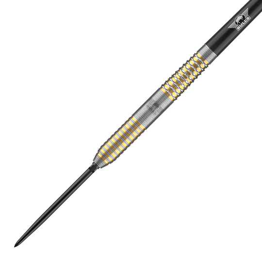 Bulls NL Vintage Ghost Convertible Points Stalen Darts Das Bild zeigt die Bulls NL Vintago Ghost Convertible Points Steeldarts. Es handelt sich um hochwertige Steeldarts mit auswechselbaren Spitzen.