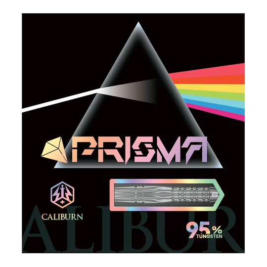 Caliburn Prisma P1 softdarts - 19 g Auf dem Bild ist der Caliburn Prisma P1 Softdart - 19g zu sehen. Es handelt sich um einen hochwertigen Softdart für präzises Spiel.