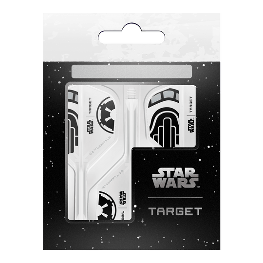 Target Star Wars K-Flex Stormtrooper No6 Flights Dartflügel mit kultigem Stormtrooper-Motiv. Geeignet für Star Wars und Dart Enthusiasten.