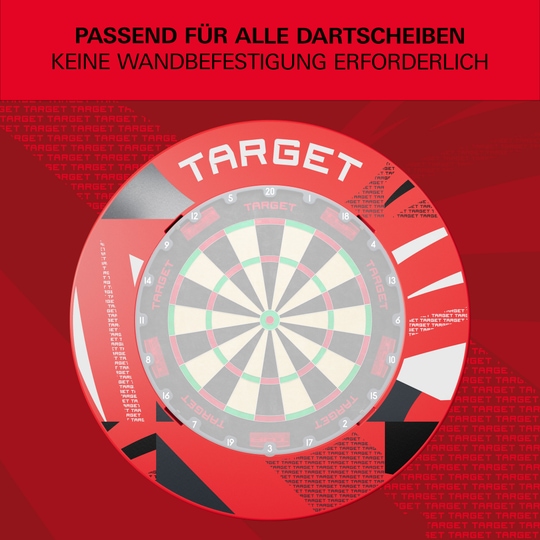 Dartbordomlijsting met inkepingen en patroon van Target