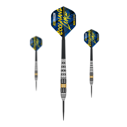 Red Dragon Luke Humphries messing stalen dartpijlen - 21 g Red Dragon Luke Humphries messing stalen dartpijlen - 21 g