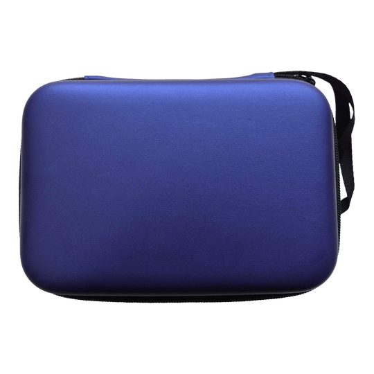 McDart System-4 dartkoffer Ein weiteres Bild eines blauen, metallischen Dartcase ist abgebildet. Dies könnte das McDart DC02 Modell sein.