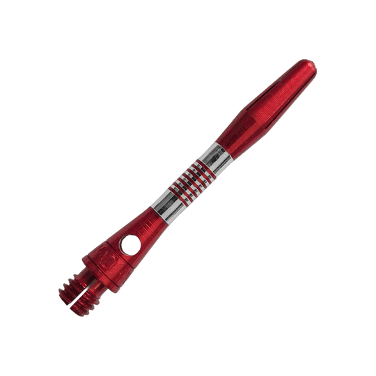 Bulls NL Cetra aluminium shafts - rood Gezeigt werden rote BullsNL Cetra Aluminium Shafts mit einer Länge von 34 mm. Das Produkt ist für das Dartspiel gedacht.