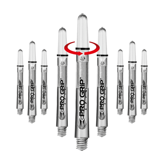 Target Pro Grip Spin Shafts - 3 Sets - Transparant