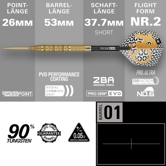 Target Bolide Envy 01 Swiss Point stalen dartpijlen Hier sind die Target Bolide Envy 01 Swiss Point Steeldarts zu sehen. Diese Pfeile überzeugen durch ihr modernes Design und hochwertige Verarbeitung.