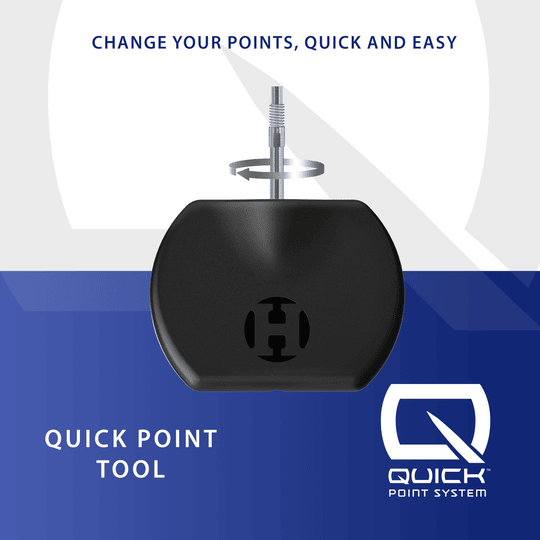 Harrow's Basic Quick Point-gereedschap Dieses Bild zeigt das Produkt Harrows Basic Quick Point Tool. Es ist ein hilfreiches Tool für Dartzubehör.