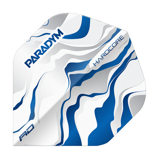 Red Dragon Hardcore Premium Paradym Blue Premium No2 Standaard Vluchten Gezeigt wird ein Flight des Modells Red Dragon Hardcore Premium Paradym Blue Premium No2 Standard Flights. Dies ist ein blauer, robuster Standard-Flight für Dartpfeile.