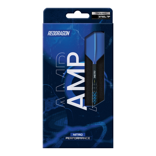 Red Dragon Amp taps toelopende stalen dartpijlen Zu sehen sind die Red Dragon Amp Tapered Steeldarts. Das Bild zeigt die Darts aus einer anderen Perspektive.