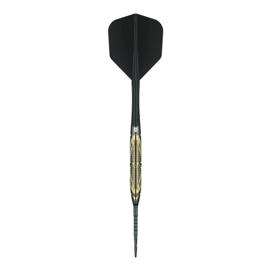 Caliburn Halo H2 stalen dartpijlen - 22,5 g Abgebildet sind die Caliburn Halo H2 Steeldarts mit einem Gewicht von 22,5g. Die Darts bieten ein modernes Design und eine hervorragende Griffigkeit.
