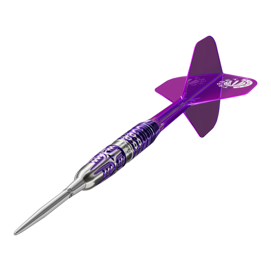 Target Japan Endeavor Kasumi Sato GEN3 Swiss Point Steeldarts Das Produkt Target Japan Endeavour Kasumi Sato GEN3 Swiss Point Steeldarts ist abgebildet. Die Aufnahme hebt das Design der Darts hervor.