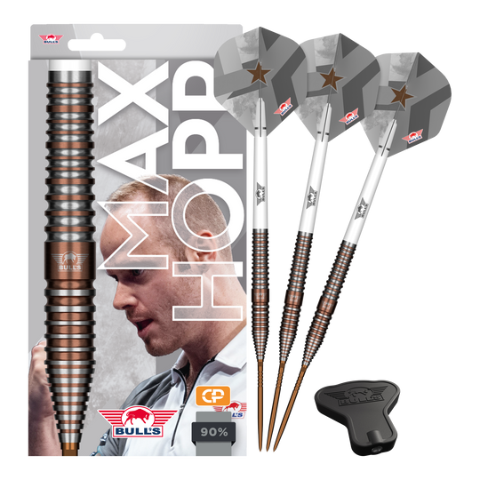 Bulls NL Max Hopp E5 Convertible Point stalen dartpijlen Bulls NL Max Hopp E5 Convertible Point stalen dartpijlen