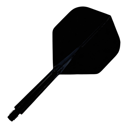 Evolution EVO1 Flight Shaft System - Zwart Abgebildet ist das Evolution EVO1 Flight-Shaft-System in Schwarz. Das Produkt wird einzeln vor weißem Hintergrund präsentiert.