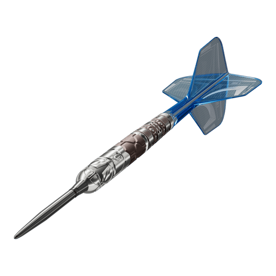 Target Star Wars Mandalorian 95 Swiss Point stalen dartpijlen Auf dem Bild sind die Target Star Wars Mandalorian 95 Swiss Point Steeldarts zu sehen. Das Produkt verbindet Qualität mit einem einzigartigen Mandalorian-Look.