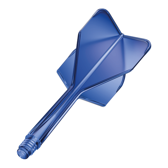 GOAT A1R No6 Flight Shaft System - Blauw Das Bild zeigt das Produkt "GOAT A1R No6 Flight-Shaft-System" in Blau. Es handelt sich um einen einteiligen Flight-Shaft für Darts.