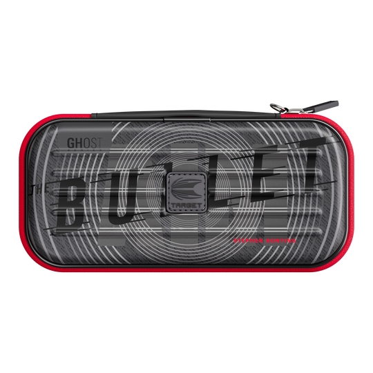 Takoma Ghost Series Stephen Bunting darthoesje Das Foto zeigt das Takoma Ghost Series Stephen Bunting Dartcase. Es ist ein robustes Dartcase für Darts-Zubehör.